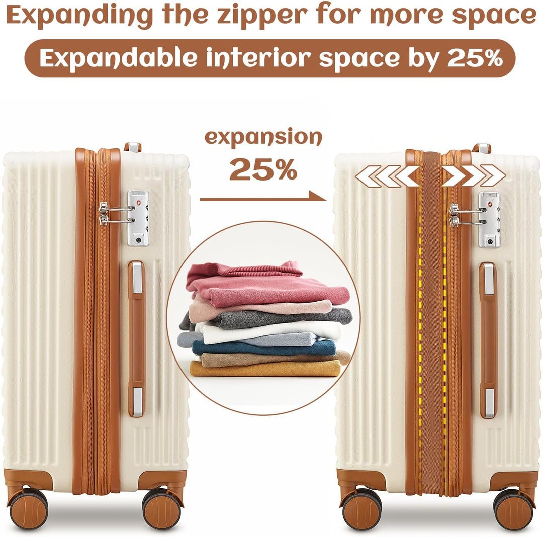 Joyway Hartschalen Koffer Set 3 Stück,Handgepäck Reisekoffer 4 Rollen Leicht, Rollkoffer mit Trolley