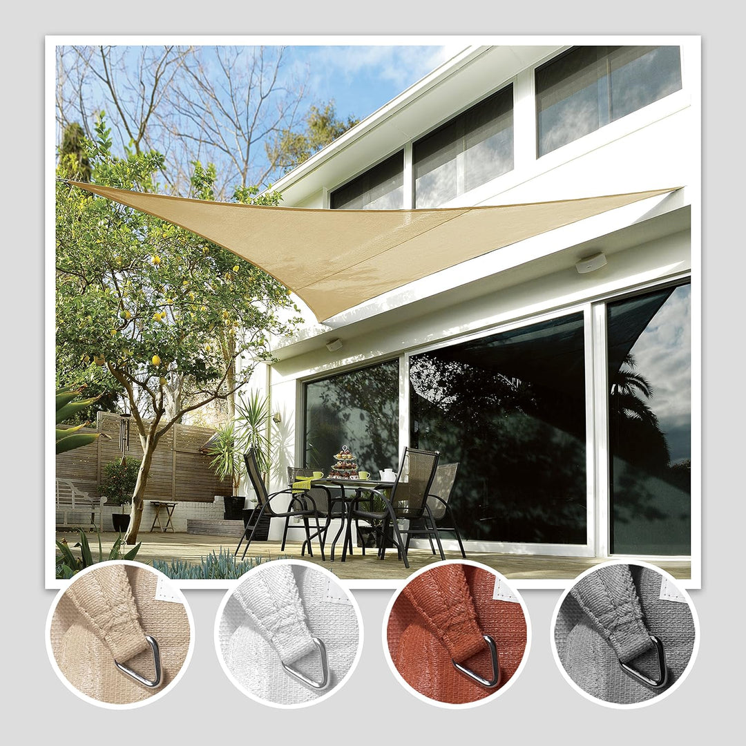 Windhager 87021 Sonnensegel Coolaroo, Dreieck 3,6 m, terracotta
