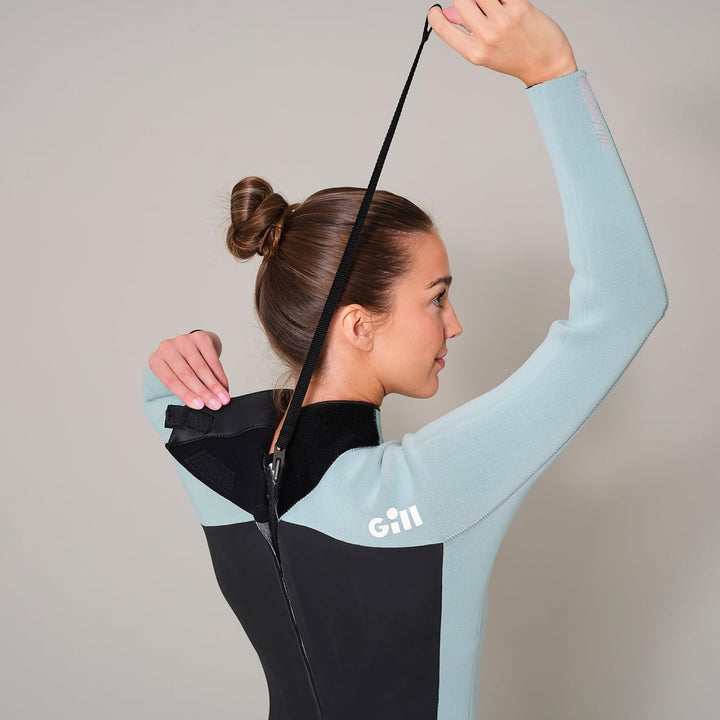 Gill Pursuit Damen Neoprenanzug, 4/3 mm, langärmelig, für Wassersport, Surfen, Paddleboard, Schwimme