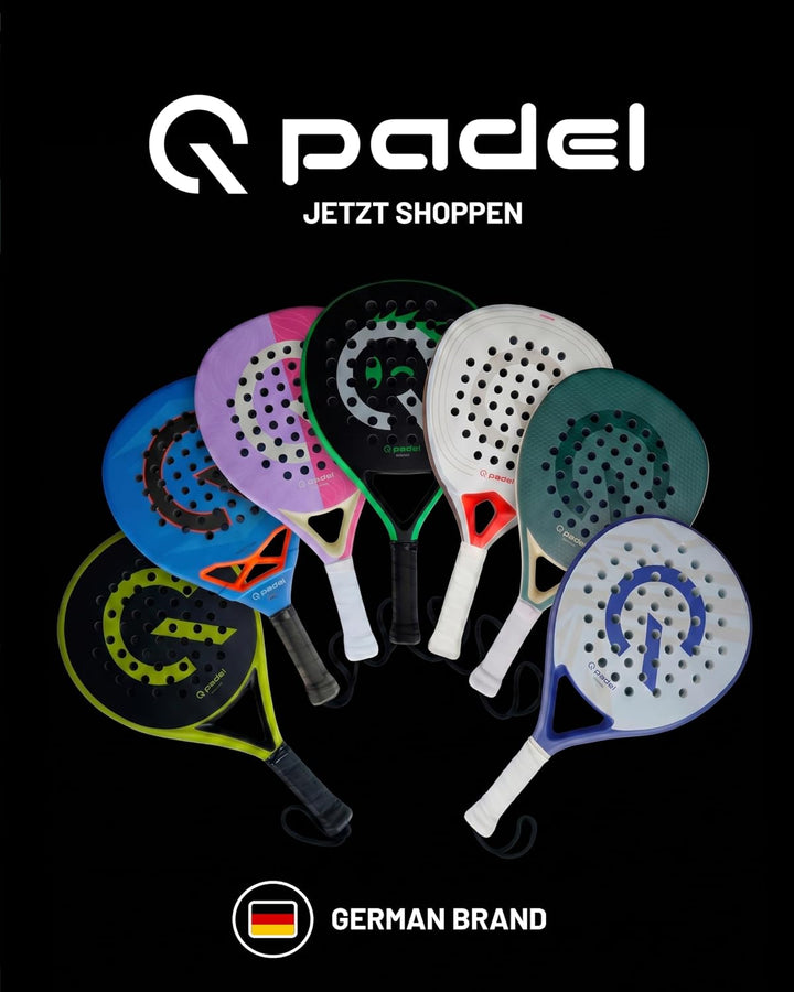 Q Padel K100 Kinder Padel Schläger 300g – Ultraleichtes Carbon Racket für Einsteiger, modernes Desig