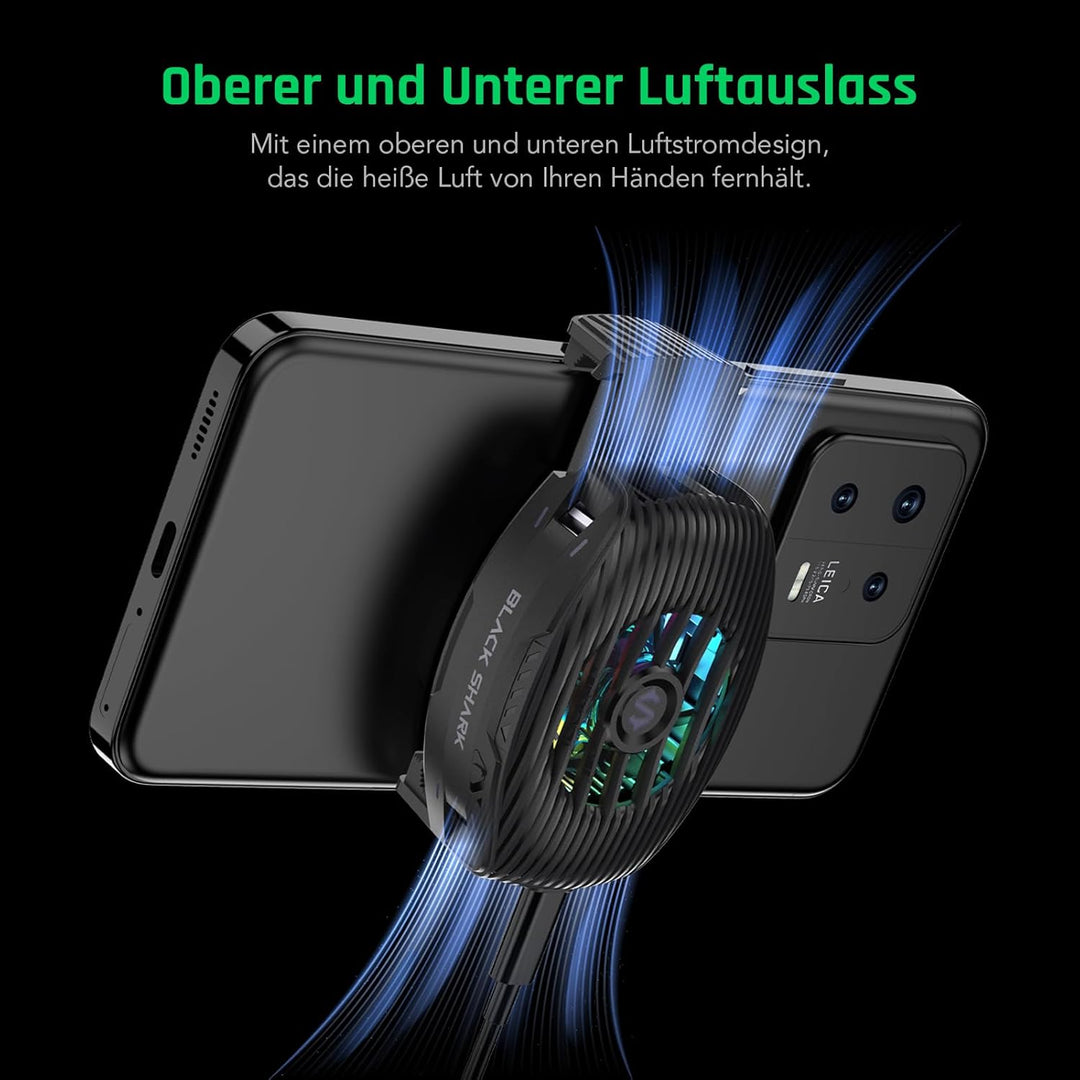 Black Shark FunCooler 5 NEO Handy Kühler für Gaming, Kabelgebundener Smartphone Kühler, Leicht, mit