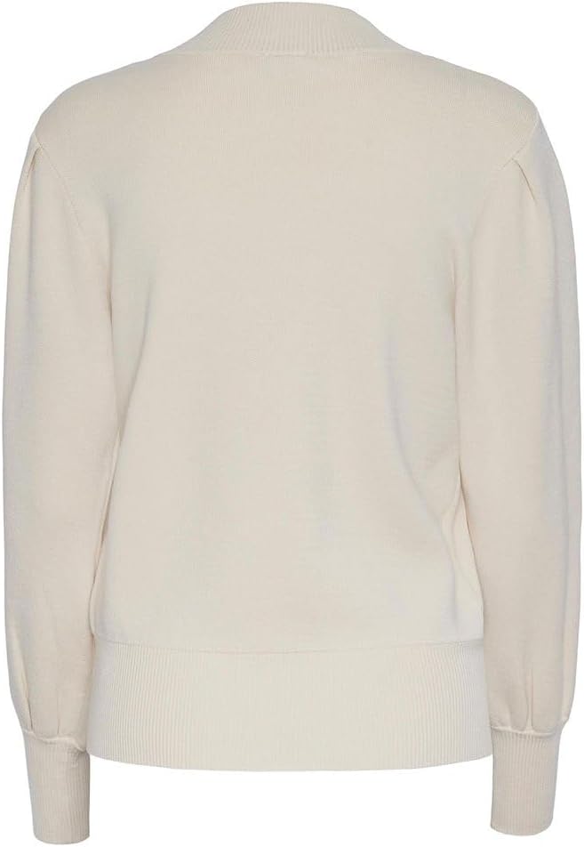 YAS Damen Yasfonny Ls Knit S. Noos Pullover XS Birch, XS Birch