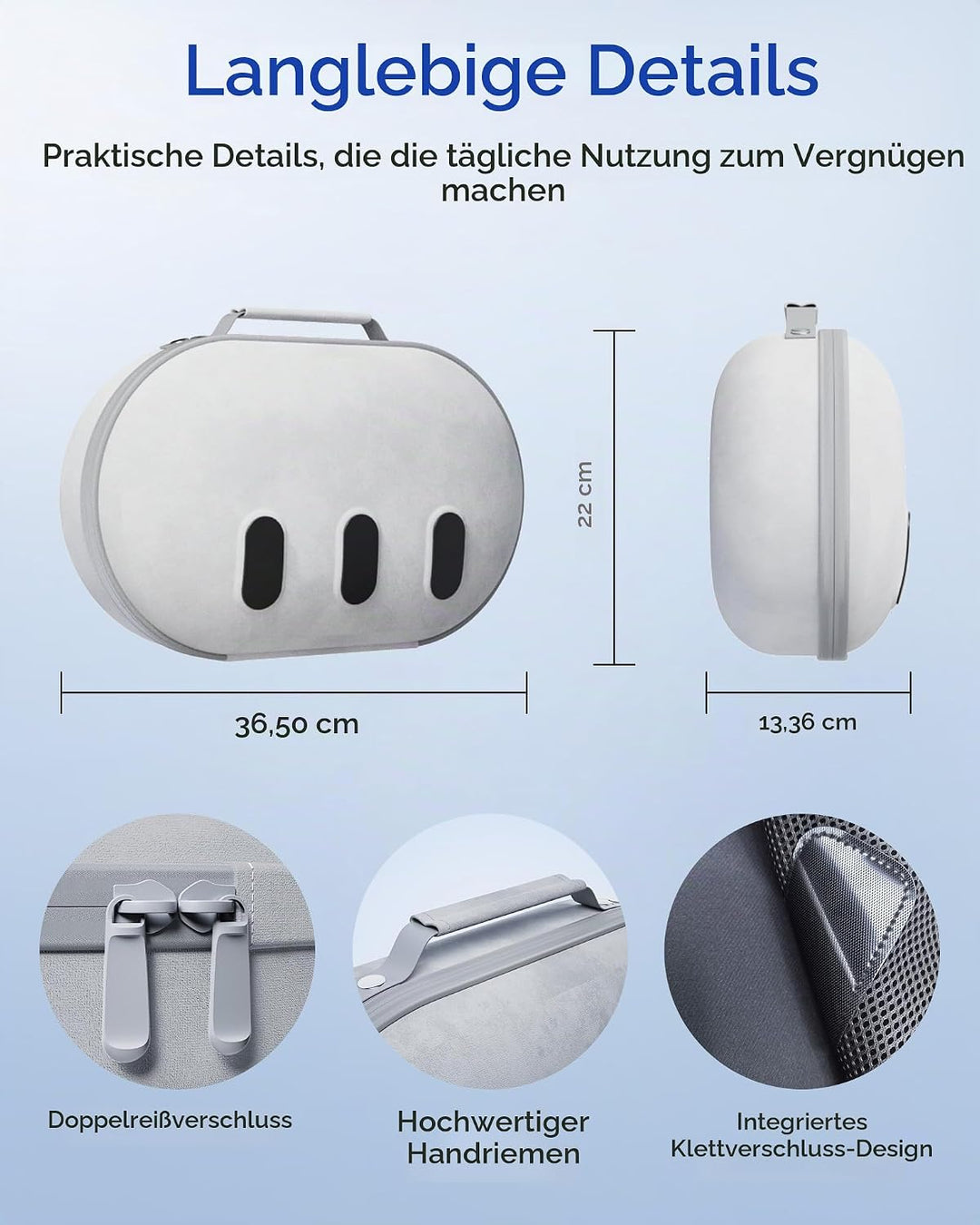 Aubika für Mate Quest 3 Tasche, Harte Case für Oculus Quest 3 Zubehör, Kompatibel mit Quest 2/Pico 4