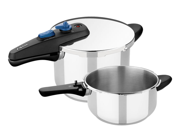 Monix Schnell – , Set von 2 Schnellkochtopf, für Kochfeld schnell, 4 + 6 L