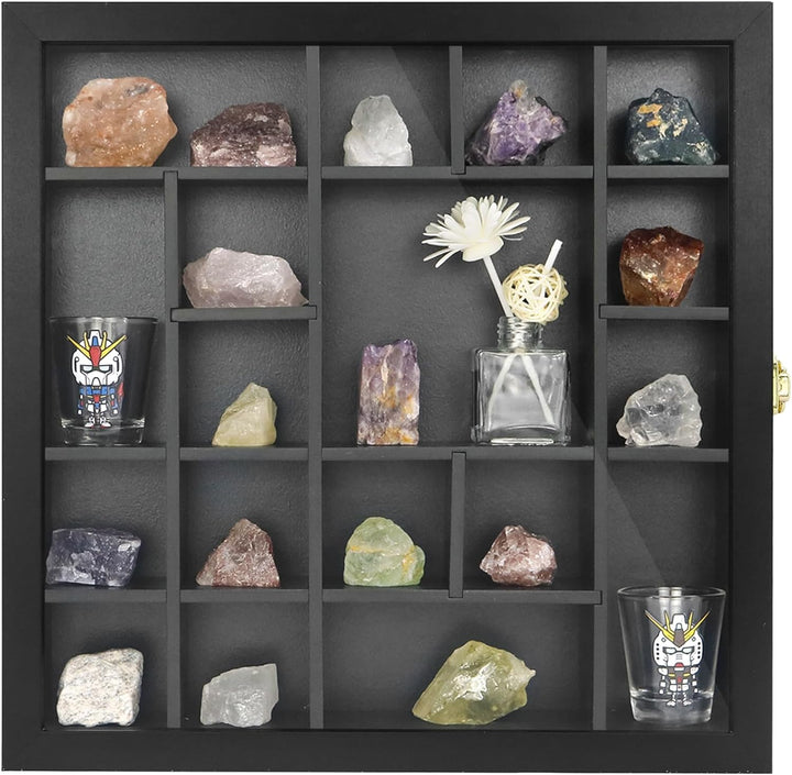 FramePro Felsen Vitrine Kristall Shadow Box 3D Bilderrahmen Rahmen zum Befüllen Tiefer Aufbewahrungs