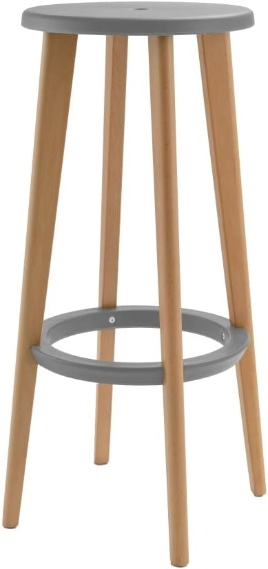 Kollecture Hocker Barhocker Holz Stuhl Kunststoff Sitzhocker Rund Klein Gross Farbe Paulette Farbe G
