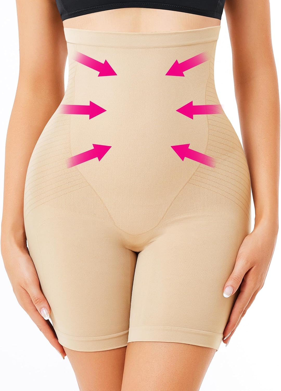 KUMAYES Bauchweg Unterhose Damen Hohe Taille Shapewear Nahtlose Miederhose Bauchkontrolle Höschen Sh