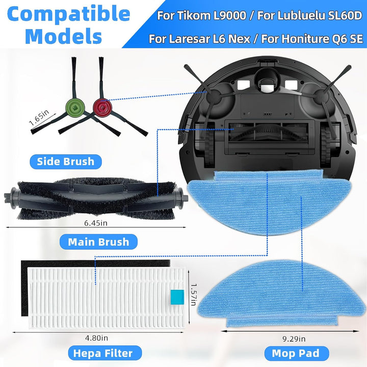 Zubehör Ersatzteile Zubehörset für Tikom L9000, für Lubluelu SL60D, für HONITURE Q6 SE, für Laresar