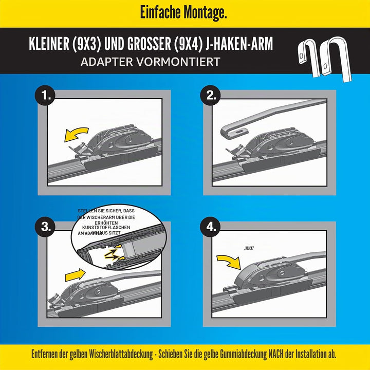 Rain-X 830126 Silikon-Endura-Wischerblätter, 66 cm Scheibenwischer (1 Stück), Auto-Ersatz-Scheibenwi