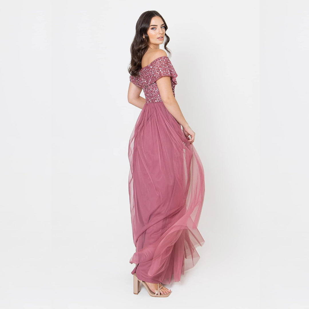 Maya Deluxe Damen Bridesmaid Dress Desert Rose 56, Desert Rose 56