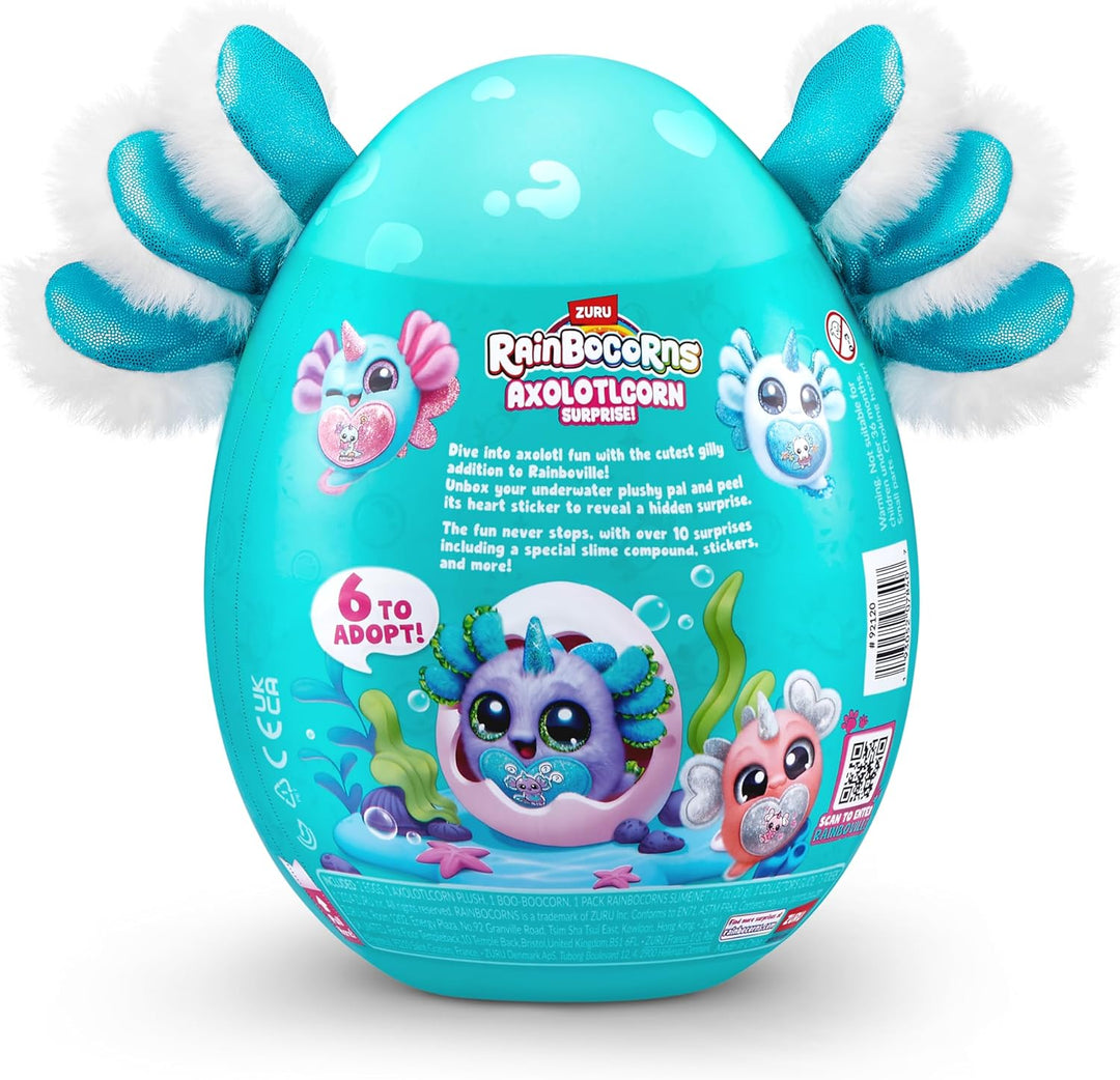 Rainbocorns Axolotlcorn Surprise (ICEPUFF) von ZURU, Plüschspielzeug zum Sammeln für Mädchen ab 3 Ja