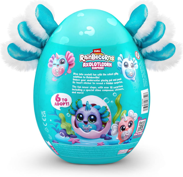 Rainbocorns Axolotlcorn Surprise (ICEPUFF) von ZURU, Plüschspielzeug zum Sammeln für Mädchen ab 3 Ja
