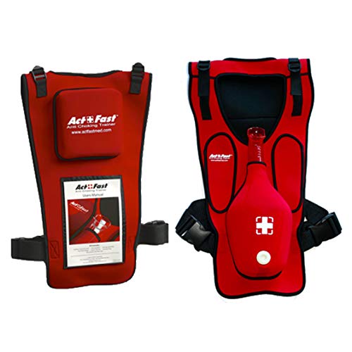 Act+Fast Anti Choking Trainer Red - Simulator Manöver von Heimlich und Interskapularken (Erwachsene)