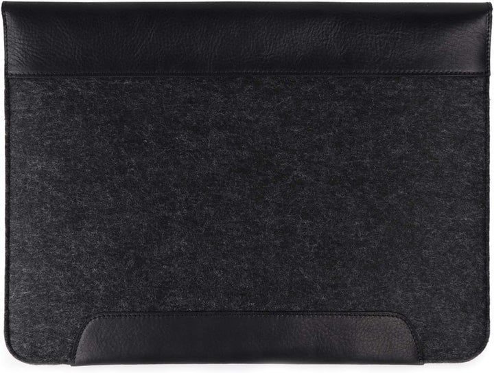 MegaGear MacBook-Tasche aus echtem Leder und Fleece, Laptop-Hülle für MacBook Pro und MacBook Air Hü