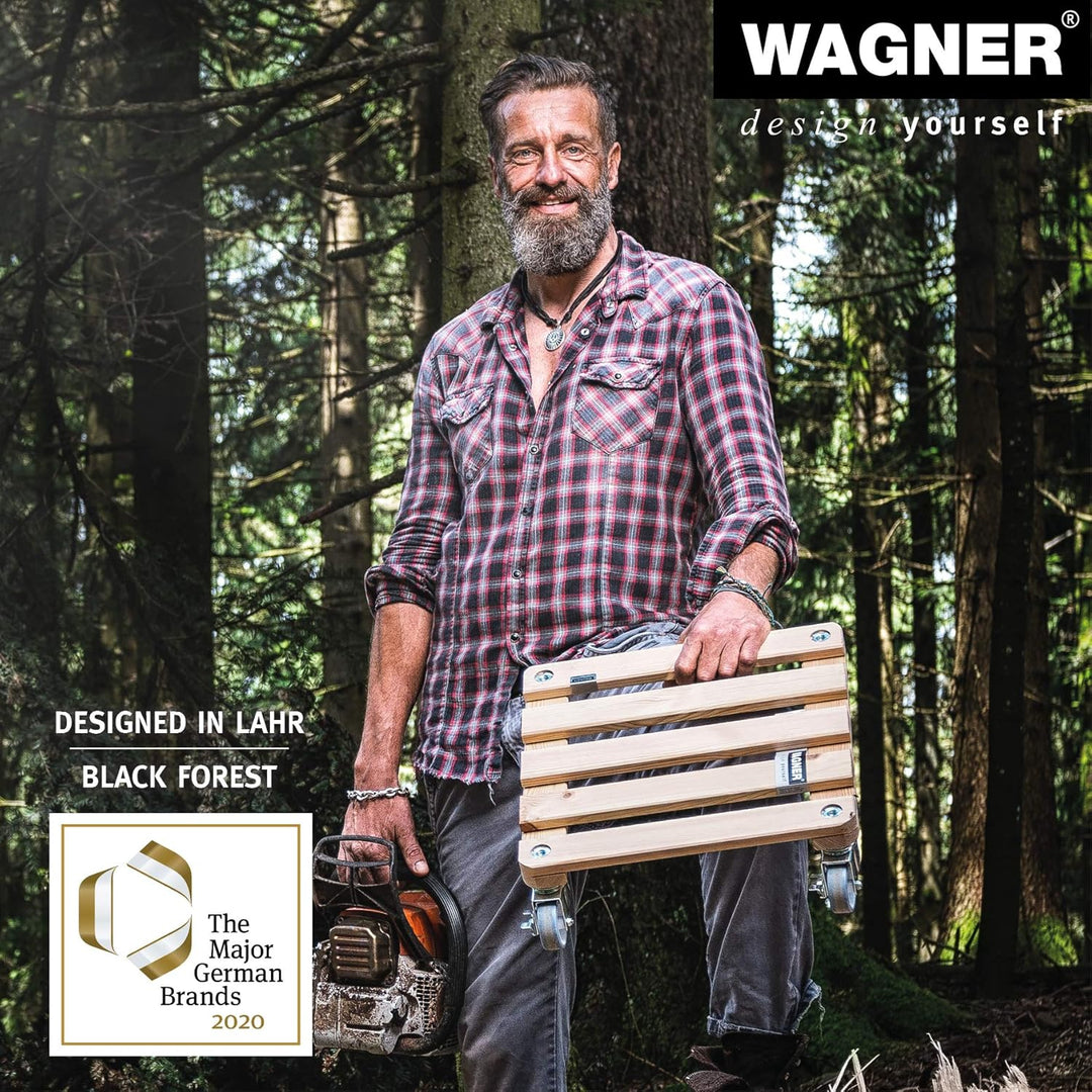Wagner Pflanzenroller GIGANT Big Ø 45 x 13 cm I Blumenroller für Aussenbereich + Innenbereich I Kübe