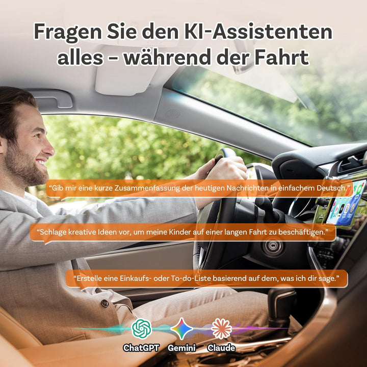 (2026 Aktualisiert) OTTOCAST Kabelloser CarPlay & Android Auto Adapter 2-in-1, Ottocast Mini Slim fü