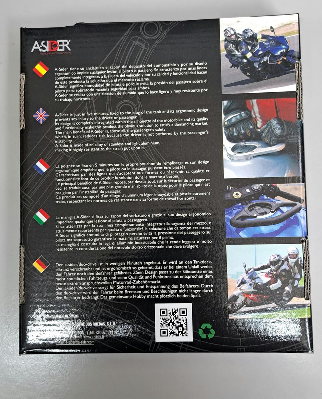 Motorrad Tank Haltegriff Silber A-SIDER Sozius Suzuki Modelle, Silber