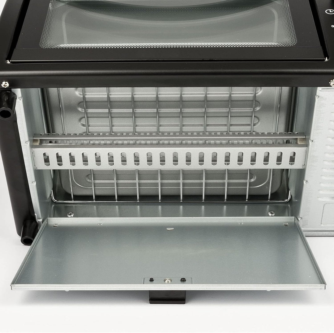 G3 Ferrari G10169 Elektrischer Ofen Il Moro 10, 10 Liter, 800 Watt, Rostfreier Grill, Metall