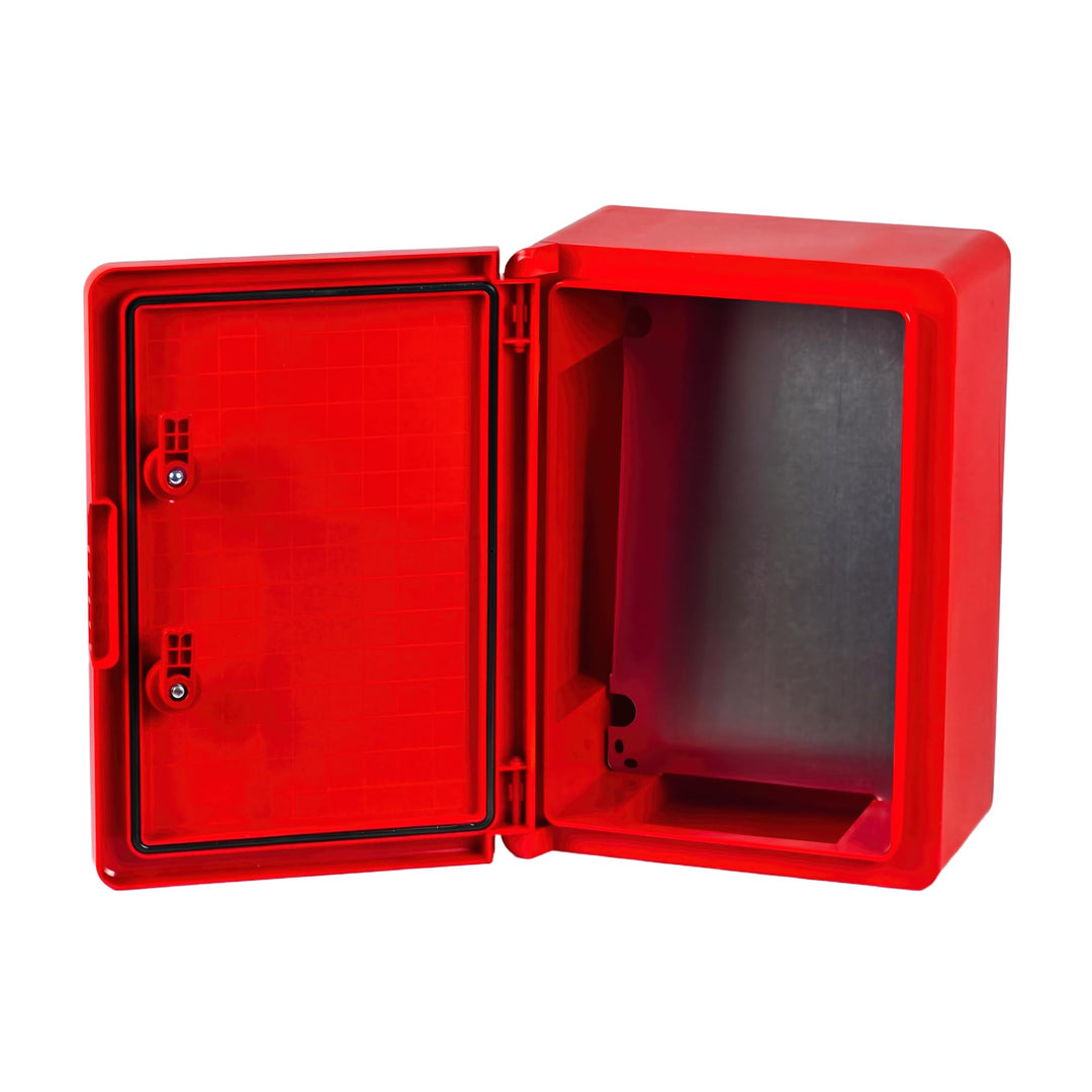 BOXEXPERT® Verteilerkasten aussen wasserdicht [ABS Kunststoff IP65 Gehäuse] rot (Serie Fleet) 350x25