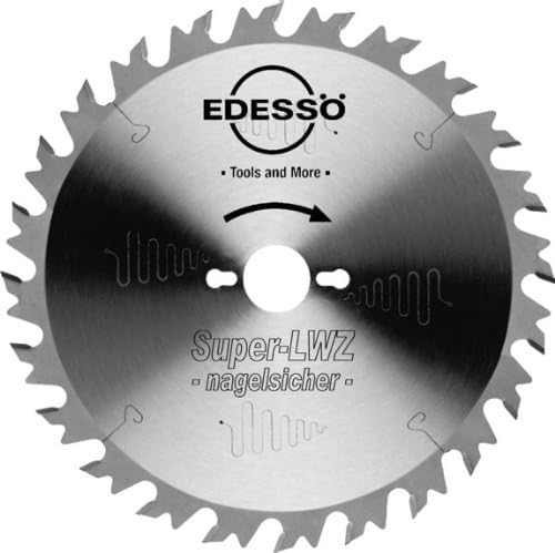 Edessö 21130030 HM-Kreissägeblatt Bau-Super Lwz 2 Knl HW 300x3, 2/2x30 Z=20 S-Lwz, Silber