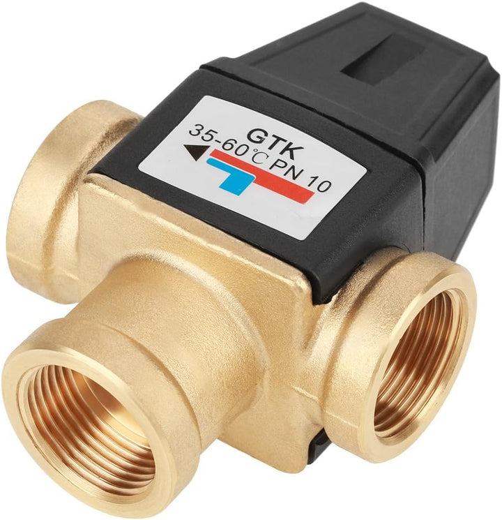 Boaby Dn20 Innengewinde Messingventil Dreiwege-Messing-Thermomischventil für Solarwarmwasserbereiter