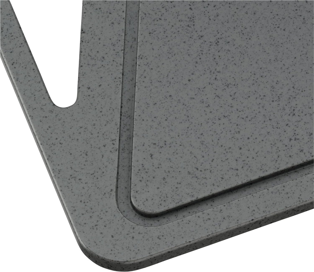 WMF Schneidebrett 38 x 25 cm, rechteckig, Kunststoff, Tranchierbrett mit Saftrillen, praktischer Gri