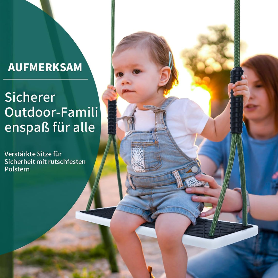 Erwachsene Schaukel, Rutschfester Baumschaukel Verdickter weicher Gummi Schaukelsitz Set mit verstel