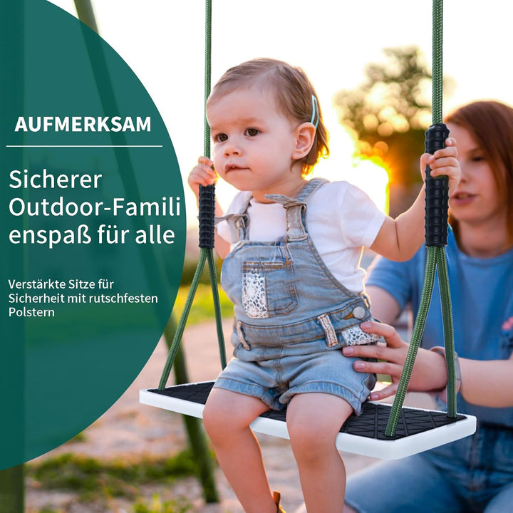 Erwachsene Schaukel, Rutschfester Baumschaukel Verdickter weicher Gummi Schaukelsitz Set mit verstel