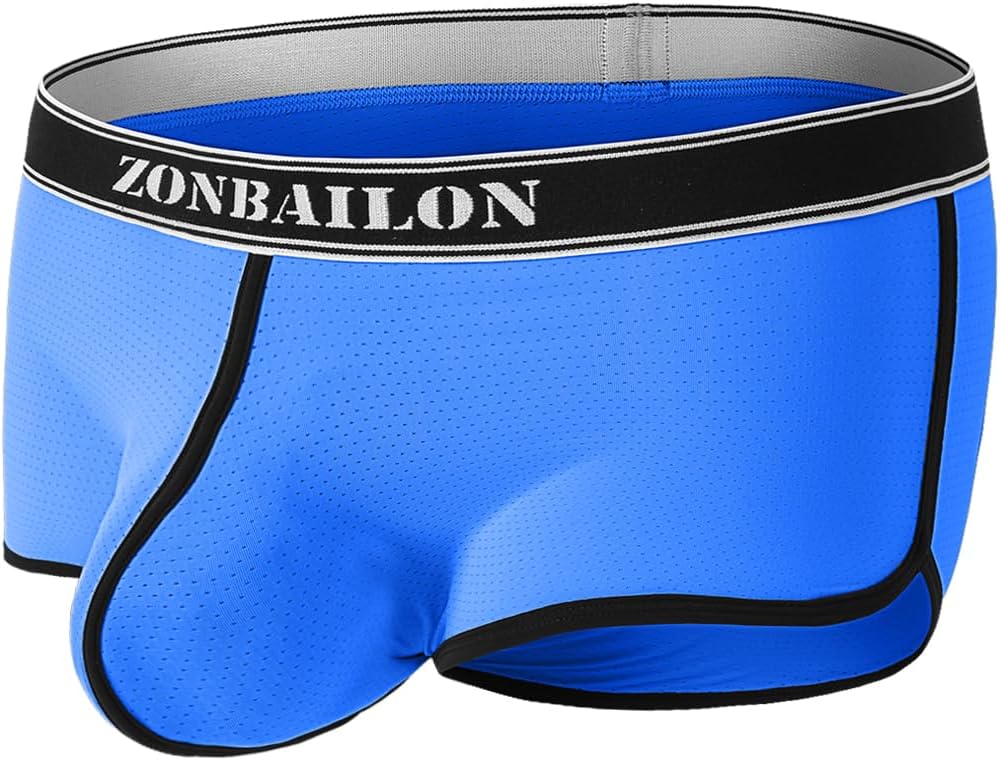 YAHWULAI Sexy, atmungsaktive und hautfreundliche HerrenBoxershorts M 1 Pack:blau, M 1 Pack:blau