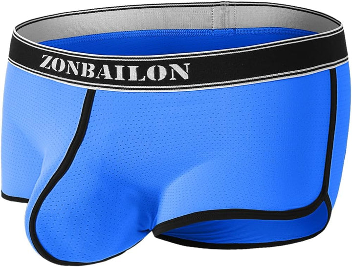 YAHWULAI Sexy, atmungsaktive und hautfreundliche HerrenBoxershorts M 1 Pack:blau, M 1 Pack:blau