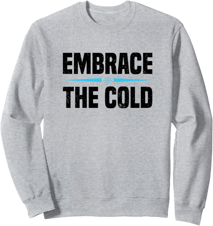 Eisbaden Eiswasser Eisschwimmen Kaltduschen Kalt Lustig Sweatshirt