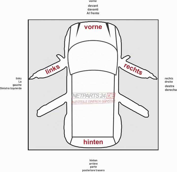 Johns, Scheinwerfer passend für VW Transporter T5 04/03-10/09 rechts + Leuchtmittel