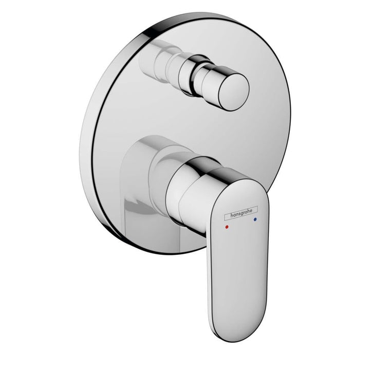 hansgrohe Wannenarmatur Vernis Blend, Unterputz Badarmatur für 2 Funktionen, Chrom Unterputz-Install