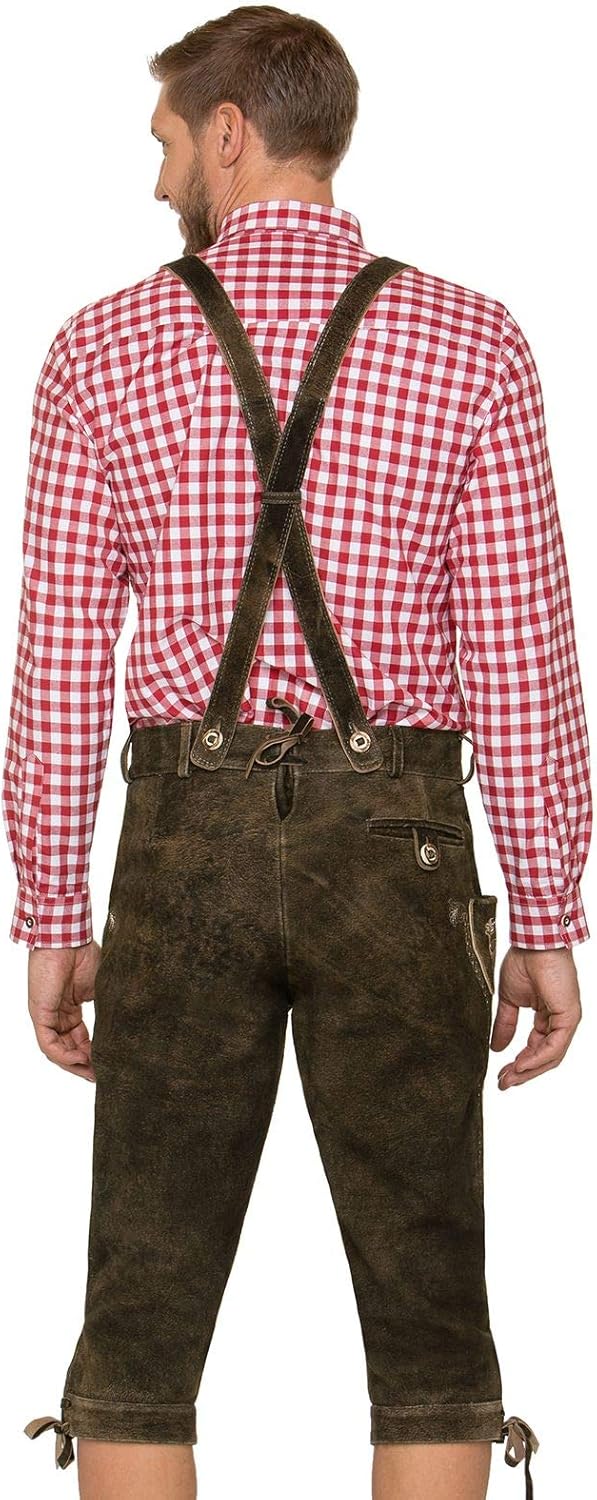 Stockerpoint Herren Lederhose 44 Braun (Bison), 44 Braun (Bison)