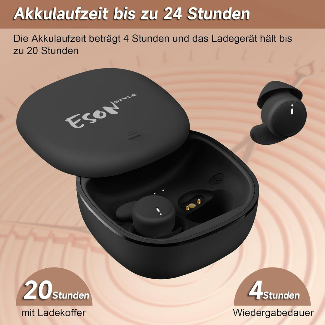 esonstyle Schlafkopfhörer Seitenschläfer Mini Kopfhörer zum Schlafen - Bluetooth 6.0, IPX6 Kabellose
