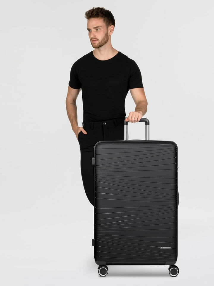Franky Dallas 3.0 Hartschalen-Koffer gross | Trolley ausgestattet mit 4 Rollen, einem TSA-Schloss un