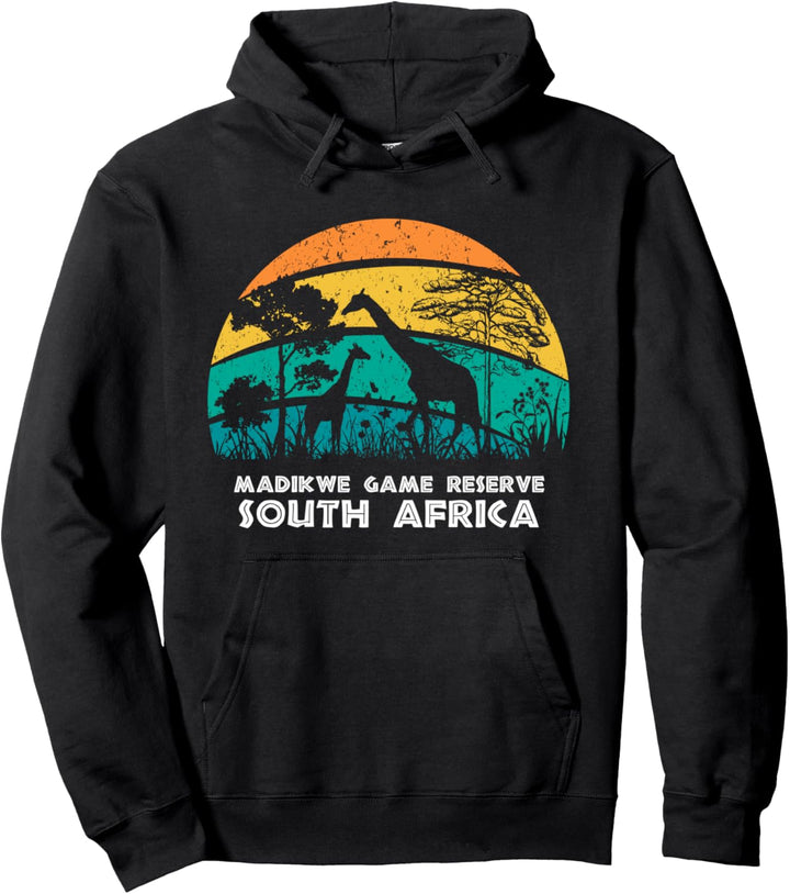 Vintage Retro Madikwe Game Reserve, Südafrika Afrika Safari Pullover Hoodie
