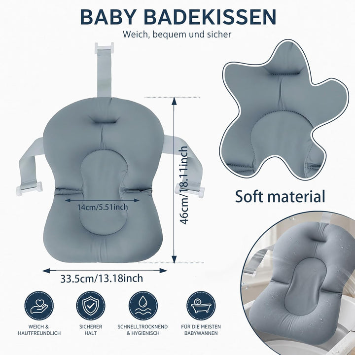 Babys Badekissen,Baby Badewannensitz,Einsatz Babywanne Badewanneneinsatz,Säuglings Neugeborene Badew