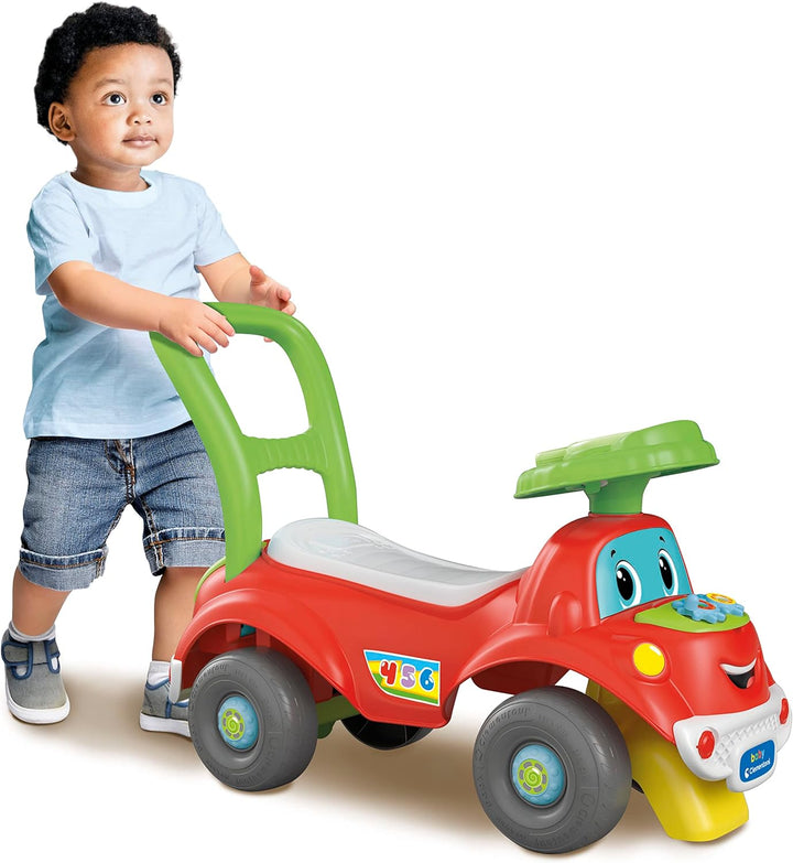 Baby Clementoni 3 in 1 Rutschfahrzeug - Rutschauto für Kleinkinder ab 1 Jahr - Fahrbares Spielzeugau