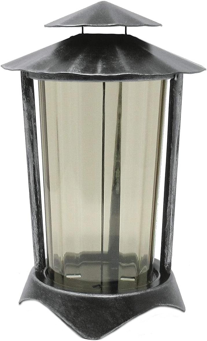 Grablaterne, Grablampe, Grablicht, aus Stahl mit Erdanker 2499 (Aluminium pat.), Aluminium Pat.
