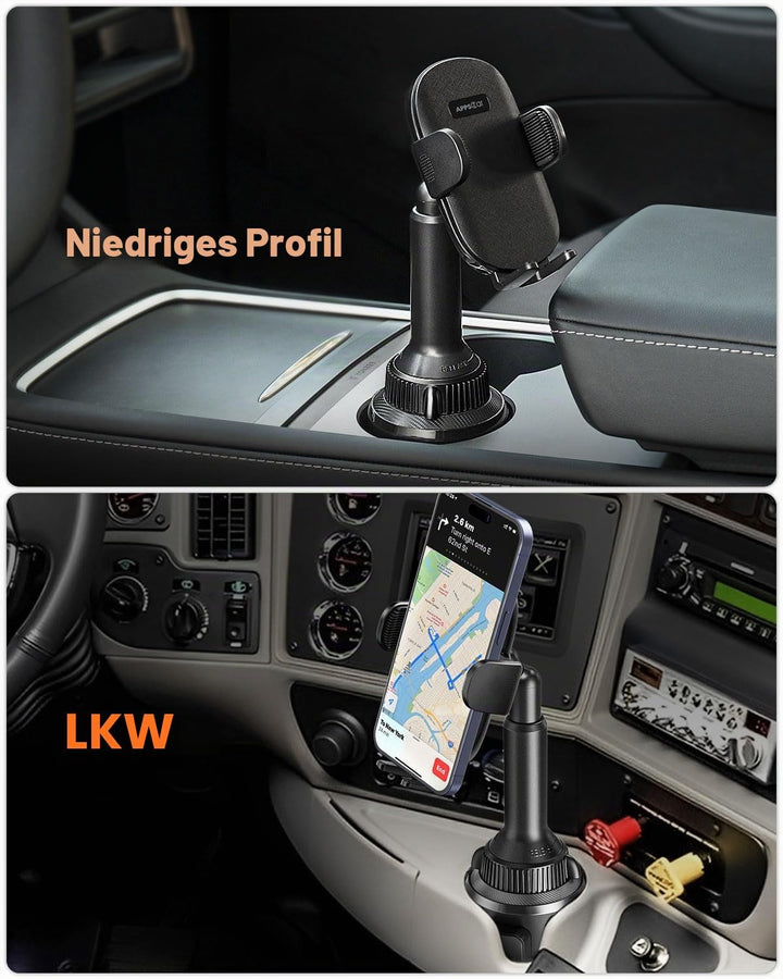 APPS2Car Handyhalterung Auto Getränkehalter, Handyhalterung Auto Becherhalter, Mercedes Handy Halter