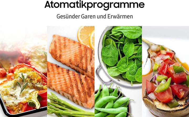 Samsung MC2BM6035KK/EG Mikrowelle mit Grill und Heissluft, 900 W, 28 ℓ Garraum, 51,7 cm Breite, Krat