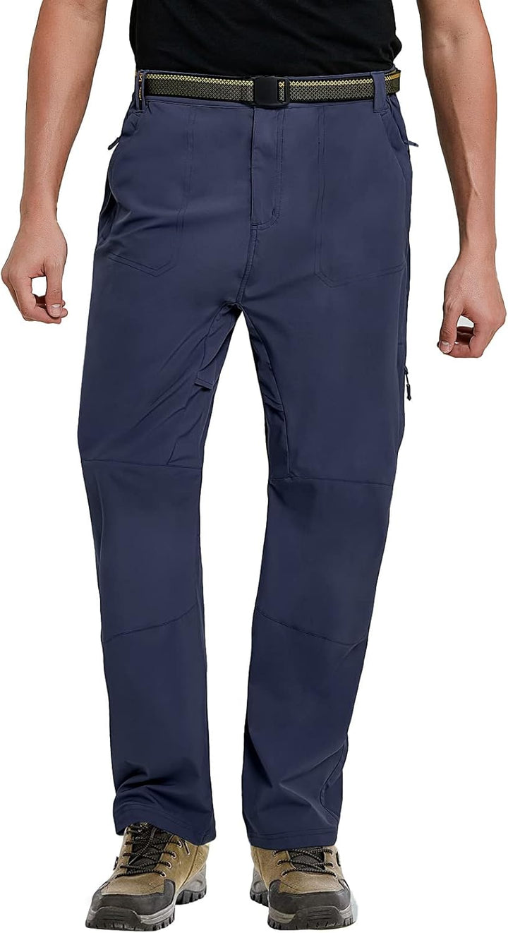 MeetHoo Herren Wanderhose Wasserdicht Outdoorhose Winddichte Softshellhose Quick Dry Atmungsaktiv Zi