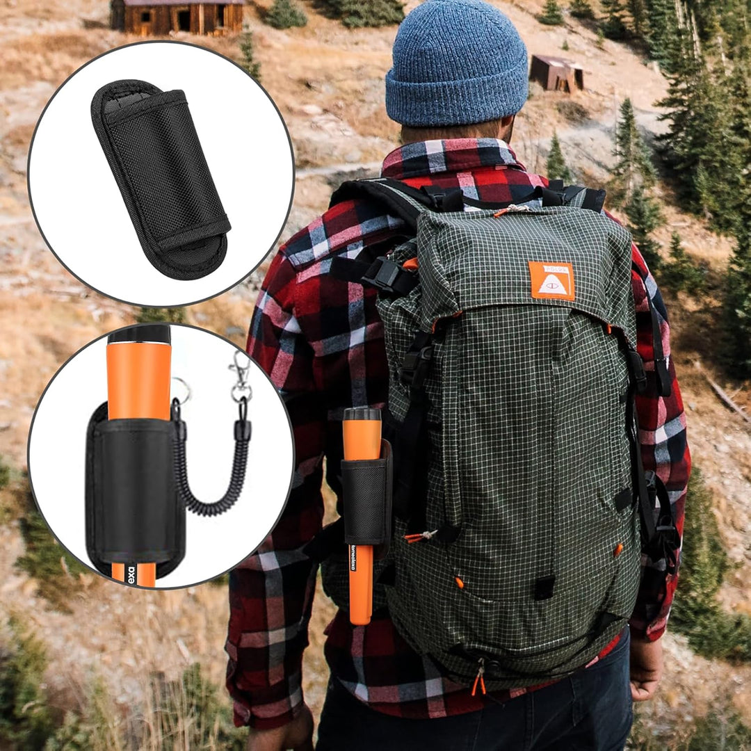 Homealexa Tragbar Metallsuchgerät, Metall PinPointer IP66 Wasserdichter mit eingebautem LED Indicato