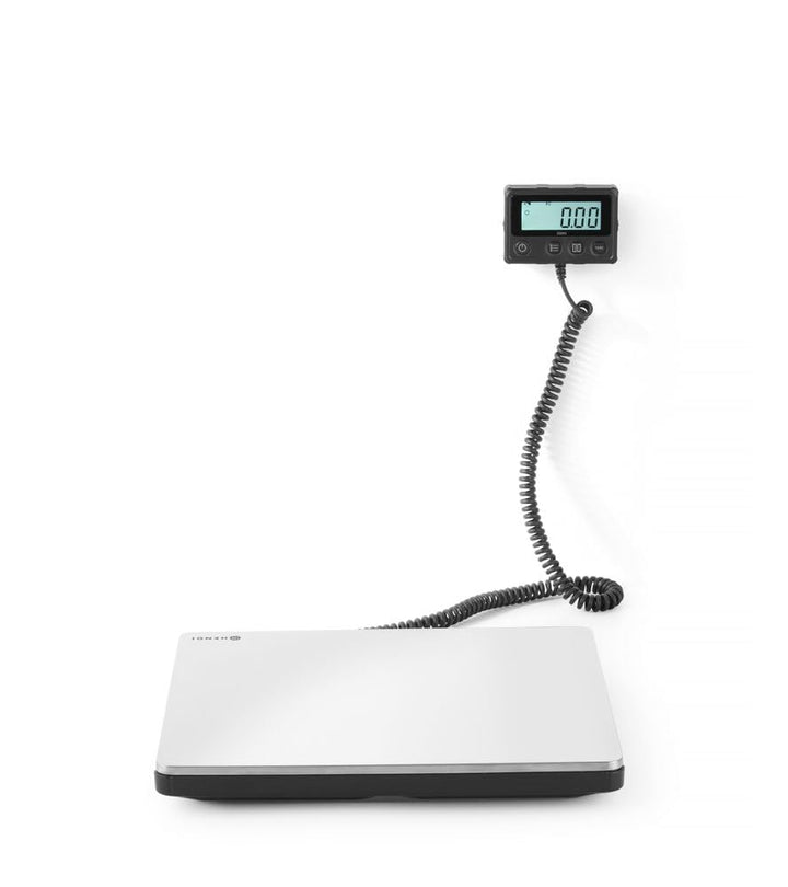 HENDI Digitale Küchenwaage, Grossküchenwaage, für maximal 200kg, Präzision auf bis zu 50gr, Anzeige