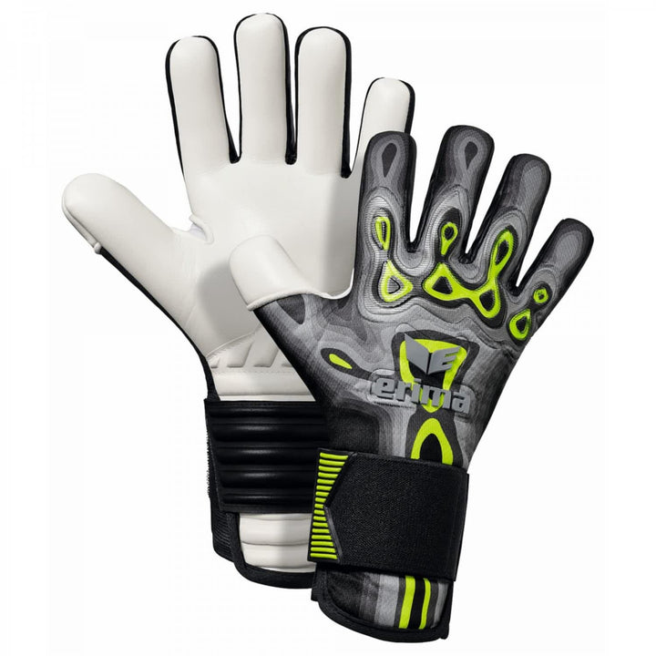 Erima Unisex Flex-ray Match Torwarthandschuh 7 schwarz/lime, 7 schwarz/lime