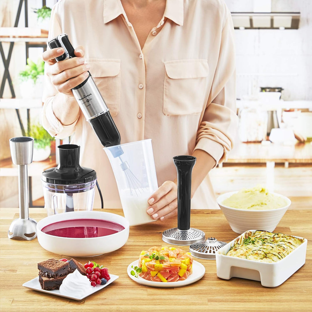 Moulinex Infinyforce Pro + 4 Zubehörteile DD95HD10 3 accesorios + pasapurés + 1200w 1200W + 4 Zubehö