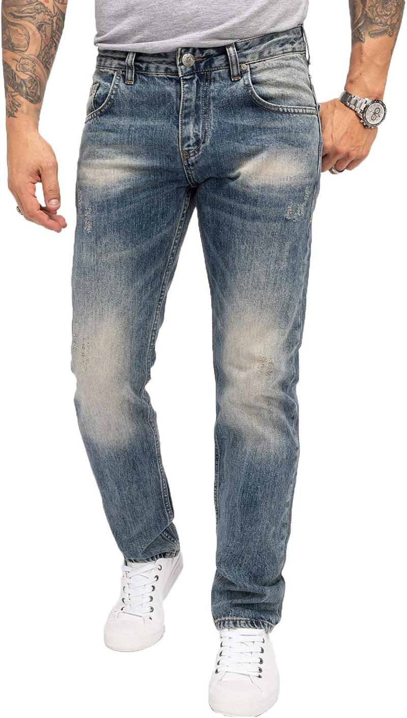 Indumentum Jeans Herren Regular Fit Hose 36W / 36L Blau - Ir500, 36W / 36L Blau - Ir500