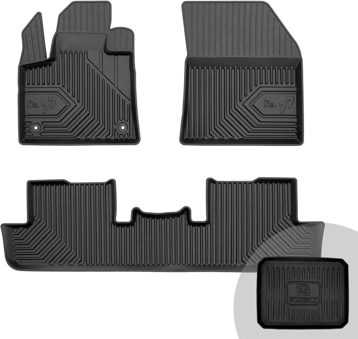 FROGUM No.77 Gummimatten Ganzjahresset von Auto Fussmatten Autofussmatten für Peugeot 3008 II ab 201