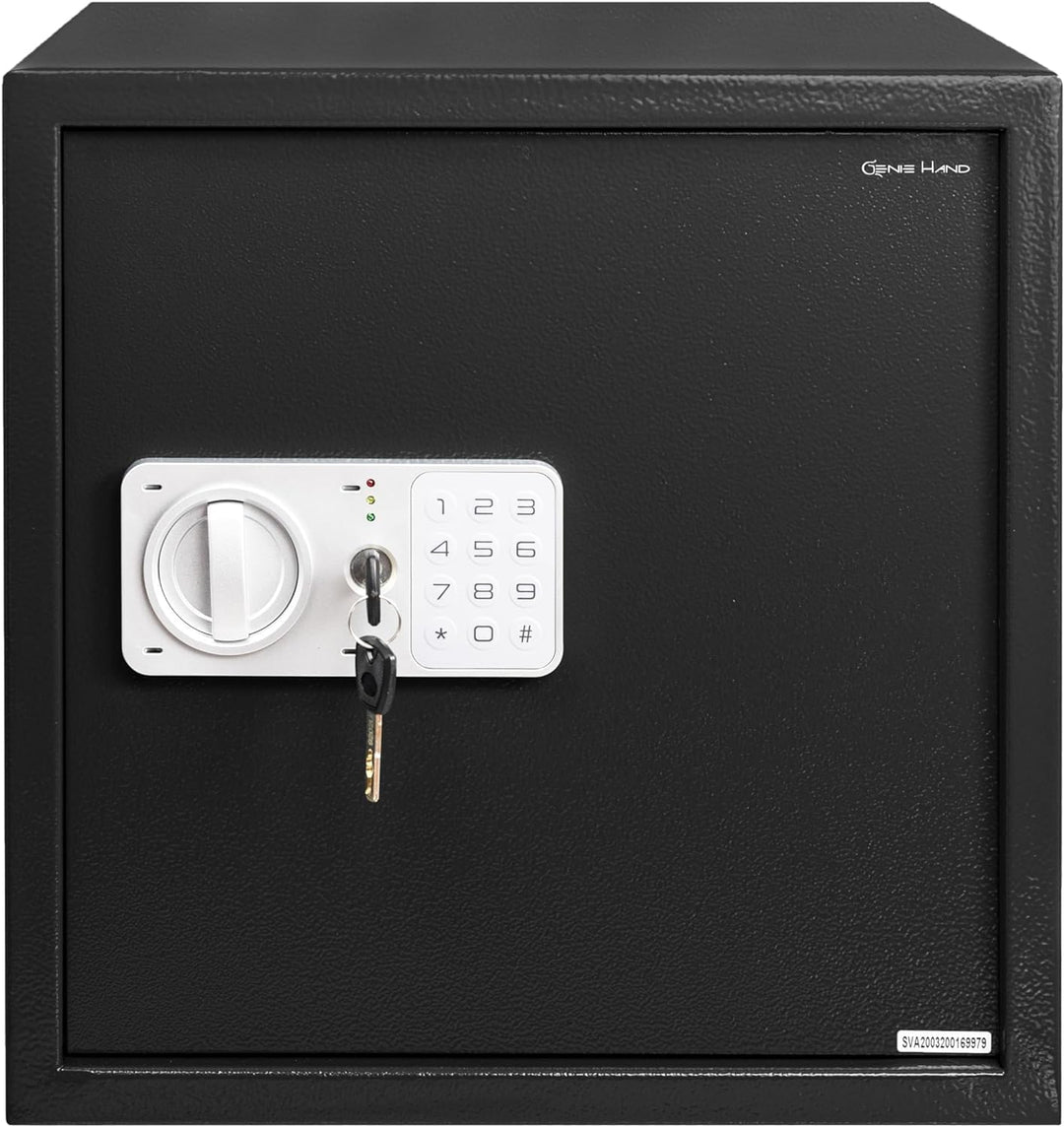 Safe mit Elektronik Zahlenschloss und Schlüssel Tresor Anti-Bounce (grob), L